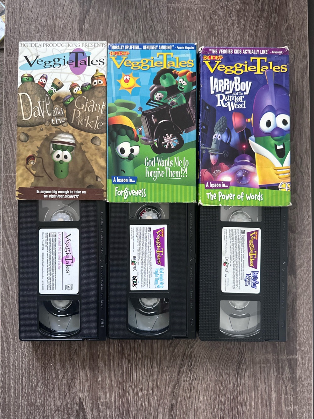 VeggieTales VHS Lot of 3 tapes